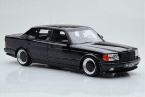 Mercedes 560 SEL AMG W126 Obsidian Zwart Otto 1:18 OT297 Hars — afbeelding 4 van 6