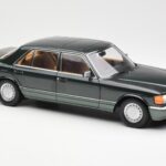 Mercedes 560 SEL W126 Night Groen Metallic Dealer Edition Norev 1:18 B66040626 - image 6 of 8