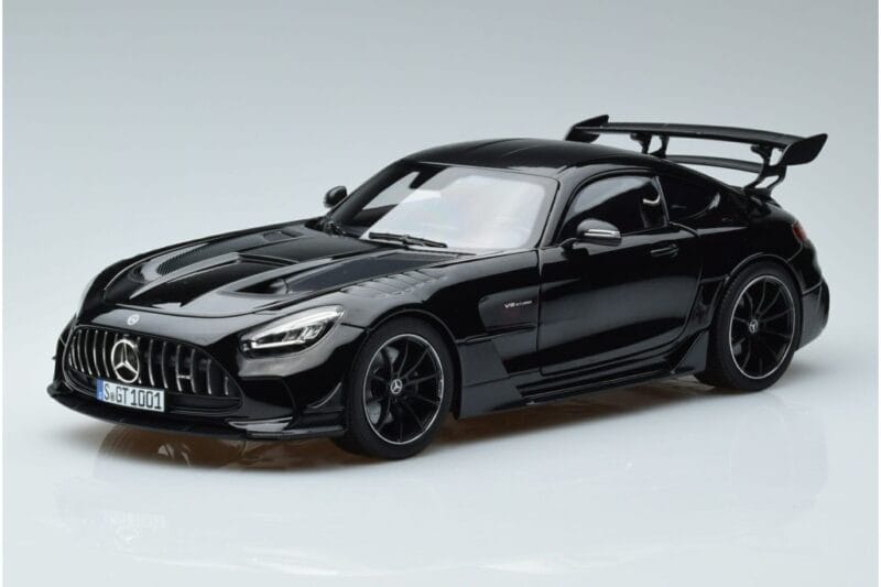 Mercedes AMG GT C190 Black Series Zwart Norev 1:18 183900 Metaal