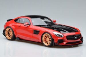Mercedes AMG GT Prior Design C190 Rood GT Spirit 1:18 ZM104 Hars — afbeelding 4 van 6