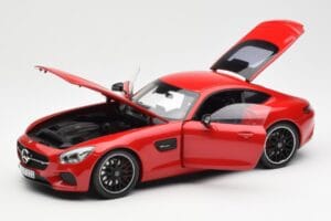 Mercedes AMG GT C190 Rood Norev 1:18 183496 Metaal — afbeelding 2 van 8