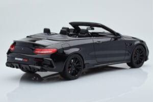 Mercedes Brabus 650 Cabriolet Zwart GT Spirit 1:18 GT206 Hars — afbeelding 2 van 6