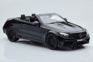 Mercedes Brabus 650 Cabriolet Zwart GT Spirit 1:18 GT206 Hars — afbeelding 4 van 6