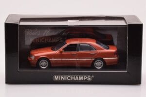 Mercedes C-Class W202 C240 Oranje Metallic Minichamps 1:43 430037000 Metaal — afbeelding 4 van 4