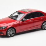 Mercedes C-Class W205 Rood Metallic Asia Exclusive Norev 1:18