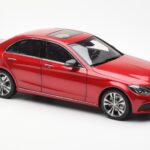Mercedes C-Class W205 Rood Metallic Asia Exclusive Norev 1:18 - image 6 of 8