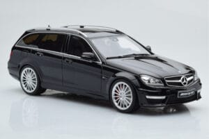 Mercedes C63 AMG S204 T-Model Zwart GT Spirit 1:18 GT760 Hars — afbeelding 4 van 6