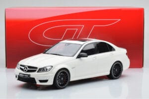 Mercedes C63 AMG W204 Wit GT Spirit 1:18 GT166 Hars — afbeelding 6 van 6