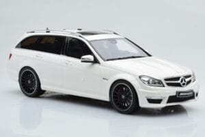 Mercedes C63 AMG S204 T-Model Wit GT Spirit 1:18 GT147 Hars — afbeelding 4 van 8