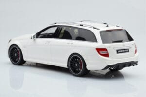 Mercedes C63 AMG S204 T-Model Wit GT Spirit 1:18 GT147 Hars — afbeelding 5 van 8