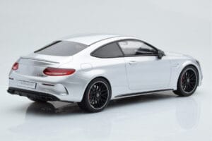 Mercedes C63S AMG C205 Coupe Zilver GT Spirit 1:18 GT116 Hars — afbeelding 2 van 6