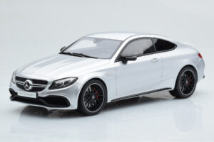 Mercedes C63S AMG C205 Coupe Zilver GT Spirit 1:18