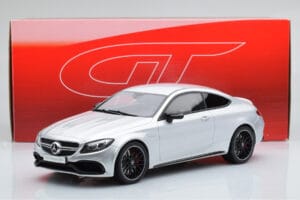 Mercedes C63S AMG C205 Coupe Zilver GT Spirit 1:18 GT116 Hars — afbeelding 6 van 6