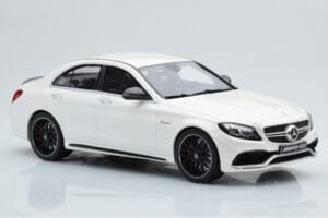 Mercedes C63S AMG W205 Wit GT Spirit 1:18 B66960370 Hars — afbeelding 4 van 6