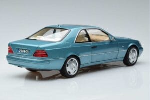 Mercedes CL600 C140 Blauw Metallic Norev 1:18 183448 Metaal — afbeelding 3 van 7