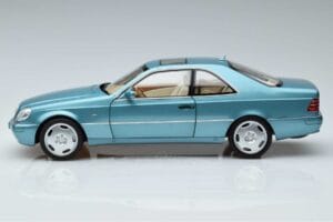 Mercedes CL600 C140 Blauw Metallic Norev 1:18 183448 Metaal — afbeelding 4 van 7