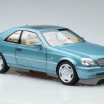 Mercedes CL600 C140 Blauw Metallic Norev 1:18 183448 Metaal - image 5 of 7