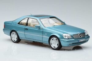 Mercedes CL600 C140 Blauw Metallic Norev 1:18 183448 Metaal — afbeelding 5 van 7