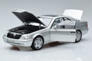 Mercedes CL600 C140 Zilver Metallic Norev 1:18 183446 Metaal — afbeelding 2 van 7