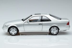 Mercedes CL600 C140 Zilver Metallic Norev 1:18 183446 Metaal — afbeelding 4 van 7