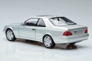 Mercedes CL600 C140 Zilver Metallic Norev 1:18 183446 Metaal — afbeelding 6 van 7