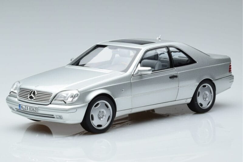 Mercedes CL600 C140 Zilver Metallic Norev 1:18 183446 Metaal