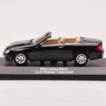 Mercedes CLK A209 Cabriolet Obsidian Zwart Metallic Minichamps 1:43