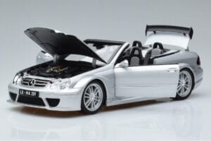 Mercedes CLK DTM AMG W209 Cabriolet Zilver Kyosho 1:18 B66962272 Metaal — afbeelding 2 van 8
