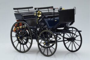 Mercedes Daimler Motorkutsche Donkerblauw Norev 1:18 183700 Metaal — afbeelding 4 van 6
