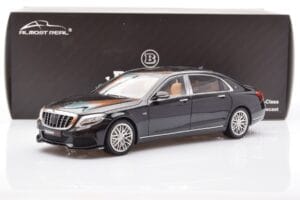 Mercedes Maybach S-Class W222 Brabus 900 Obsidian Zwart Almost Real 1:18 860102 Metaal — afbeelding 8 van 8
