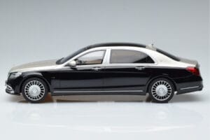 Mercedes Maybach S600 W222 Zwart Zilver GT Spirit 1:18 GT237 Hars — afbeelding 3 van 6