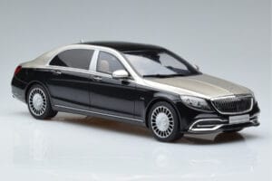 Mercedes Maybach S600 W222 Zwart Zilver GT Spirit 1:18 GT237 Hars — afbeelding 4 van 6