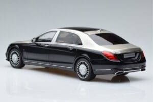 Mercedes Maybach S600 W222 Zwart Zilver GT Spirit 1:18 GT237 Hars — afbeelding 5 van 6