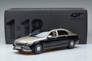 Mercedes Maybach S600 W222 Zwart Zilver GT Spirit 1:18 GT237 Hars — afbeelding 6 van 6