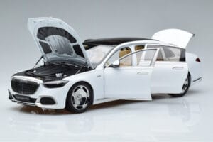 Mercedes Maybach S600 W222 V12 Biturbo Diamond Wit Almost Real 1:18 820116 Metaal — afbeelding 2 van 11