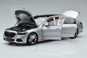 Mercedes Maybach S600 W222 V12 Biturbo Hightech Zilver Almost Real 1:18 820118 Metaal — afbeelding 2 van 12