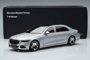 Mercedes Maybach S600 W222 V12 Biturbo Hightech Zilver Almost Real 1:18 820118 Metaal — afbeelding 12 van 12