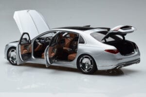 Mercedes Maybach S600 W222 V12 Biturbo Hightech Zilver Almost Real 1:18 820118 Metaal — afbeelding 8 van 12