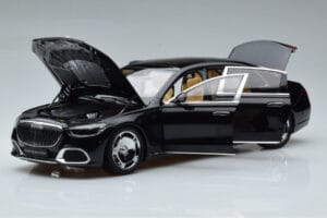 Mercedes Maybach S600 W222 V12 Biturbo Obsidian Zwart Almost Real 1:18 820115 Metaal — afbeelding 2 van 11