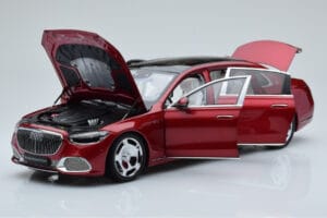 Mercedes Maybach S600 W222 V12 Biturbo Patagonia Rood Almost Real 1:18 820119 Metaal — afbeelding 2 van 10