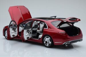 Mercedes Maybach S600 W222 V12 Biturbo Patagonia Rood Almost Real 1:18 820119 Metaal — afbeelding 5 van 10