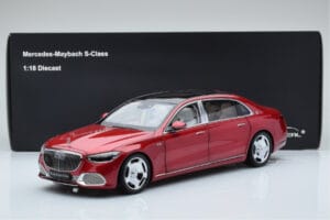 Mercedes Maybach S600 W222 V12 Biturbo Patagonia Rood Almost Real 1:18 820119 Metaal — afbeelding 10 van 10