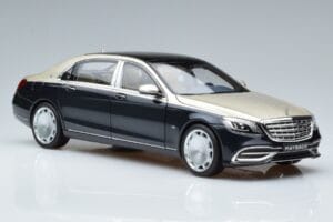 Mercedes Maybach S650 X222 Zilverblauw Norev 1:18 B66960615 Metaal — afbeelding 5 van 7