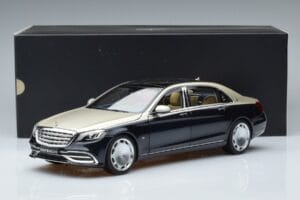 Mercedes Maybach S650 X222 Zilverblauw Norev 1:18 B66960615 Metaal — afbeelding 7 van 7
