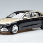 Mercedes Maybach S680 X223 Goud Zwart Metallic Norev 1:18 183917 Metaal