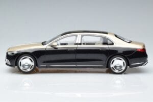 Mercedes Maybach S680 X223 Goud Zwart Metallic Norev 1:18 183917 Metaal — afbeelding 4 van 7