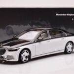 Mercedes Maybach S680 W223 Obsidian Zwart Diamond Wit Almost Real 1:18 - image 7 of 7