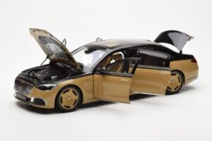 Mercedes Maybach S680 W223 Obsidian Zwart Sand Almost Real 1:18 820124 Metaal — afbeelding 2 van 7