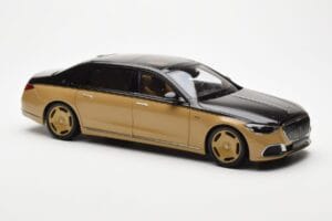 Mercedes Maybach S680 W223 Obsidian Zwart Sand Almost Real 1:18 820124 Metaal — afbeelding 5 van 7
