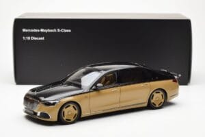 Mercedes Maybach S680 W223 Obsidian Zwart Sand Almost Real 1:18 820124 Metaal — afbeelding 7 van 7